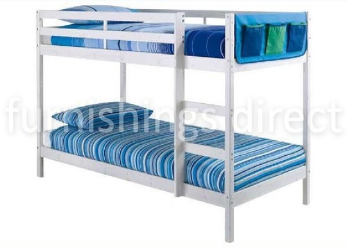 White bunk bed 3ft single - bed, size
