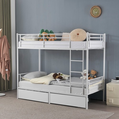 Metal bunk bed - metal, twin