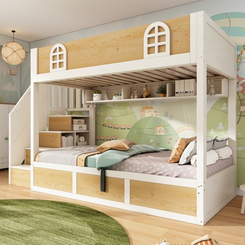 Bunk bed 3ft - bunk, wooden