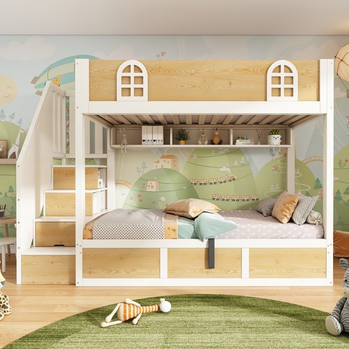 Double bunk beds - bunk, beds,