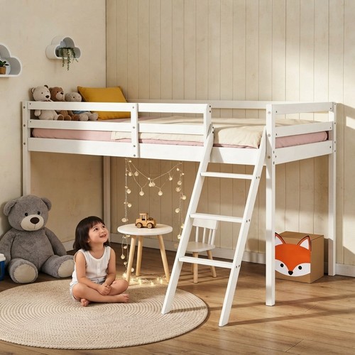 Elegant white mid sleeper - white,