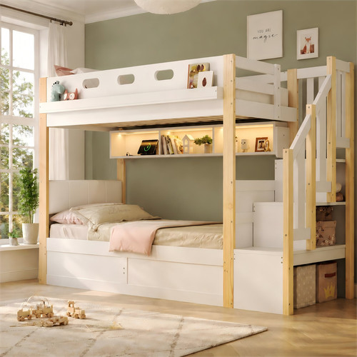Bunk bed single over - bed,