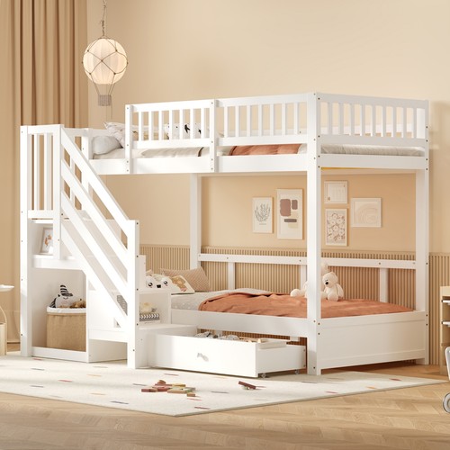 Wooden bunk bed - wooden, 3ft