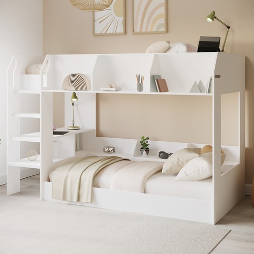 White bunk bed - white, with