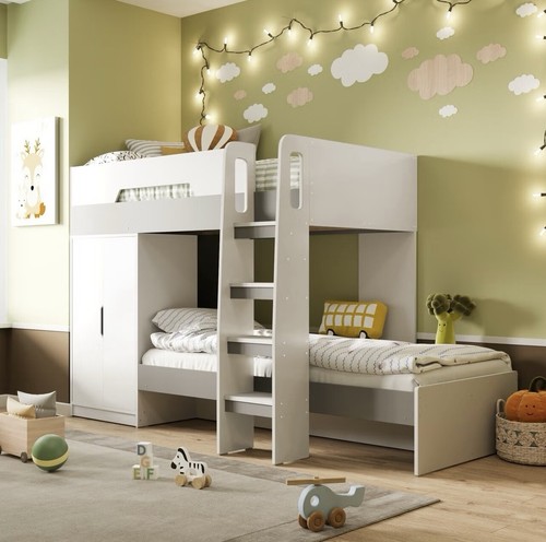 Kids bunk bed wooden frame - kids,