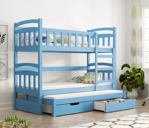 Bunk bed with mattresses - with,
