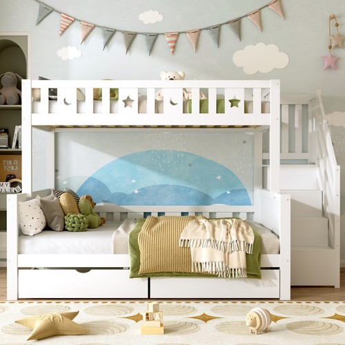 Triple bunk bed - bed, &