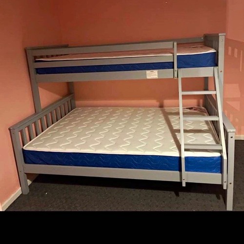 Grey wooden single - grey, bunk