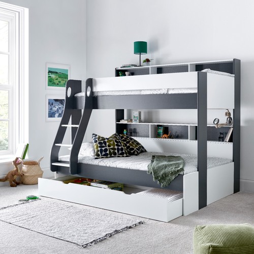 Oliver grey white wooden - grey,