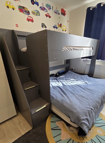 Flair slick grey solid bunk - grey,