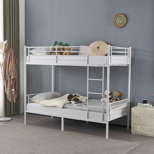 White heavy duty metal bunk - heavy,