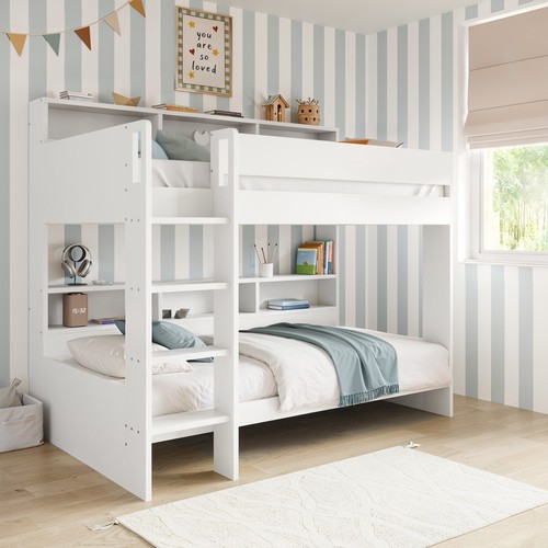 White bunk bed - white,