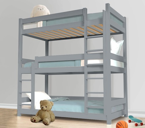 Triple bunk bed - pine, kids